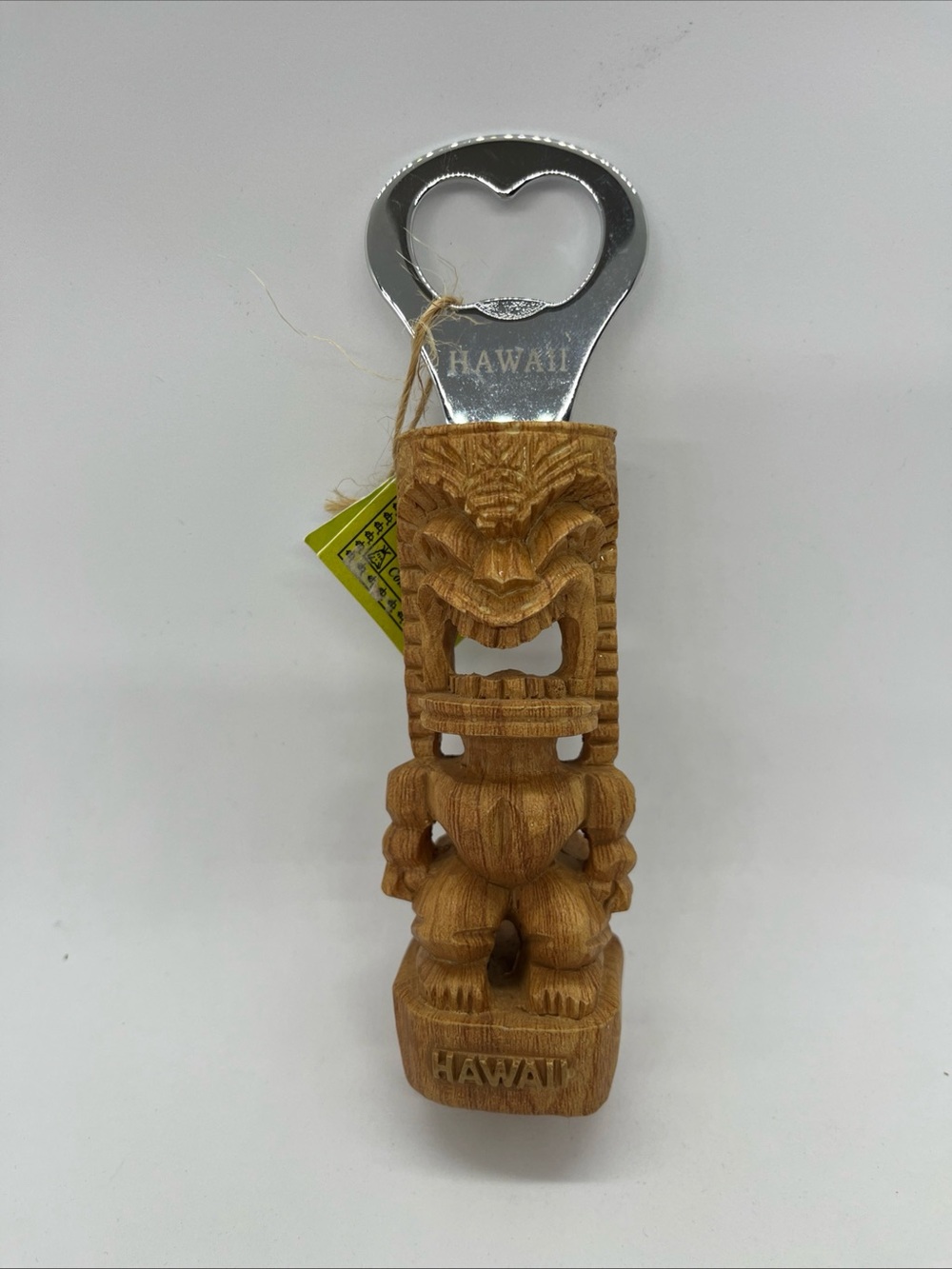 Tiki Hawaii Wooden Resin Travel Souvenir Bottle Opener Polynesia
